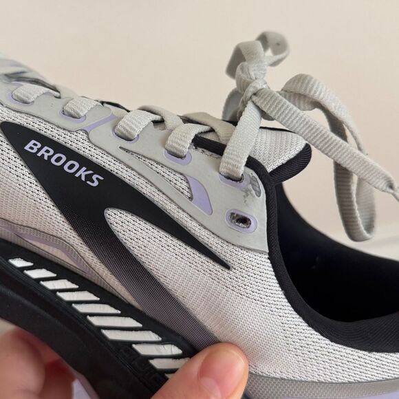 Brooks Adrenaline GTS 23 Women's Running Shoes - Grey / Purple | Size 10 - Picture 6 of 8